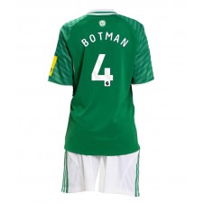 Newcastle United Sven Botman #4 Bortedraktsett Barn 2025-26 Kortermet (+ korte bukser)